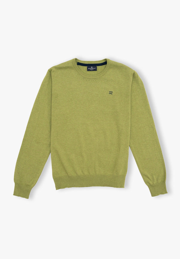 Jersey Cuello Caja Salvia