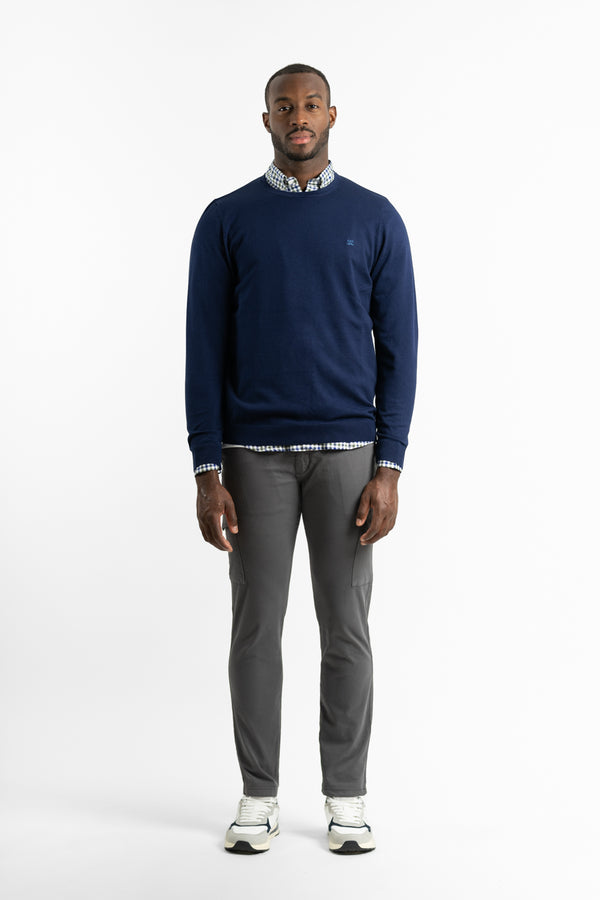 Jersey Cuello Caja Marino