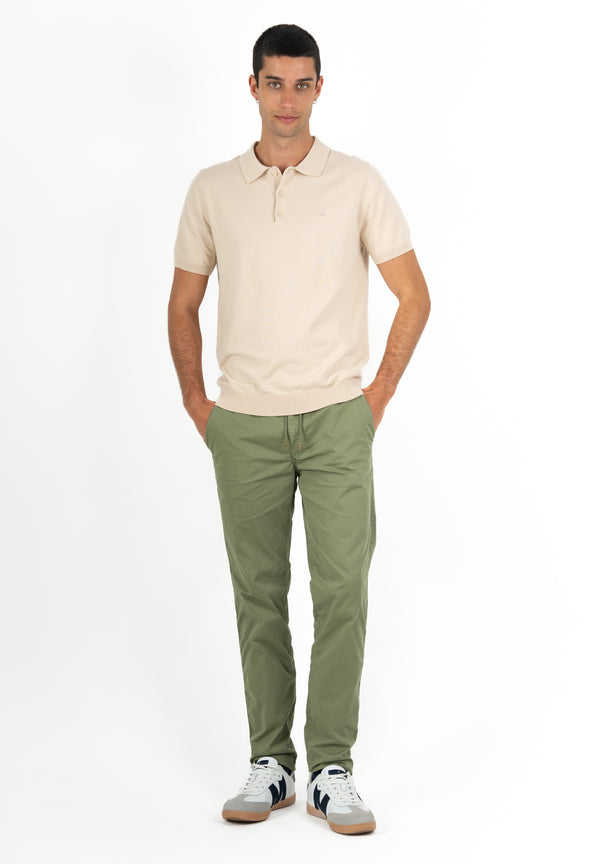 Jersey Tipo Polo Beige