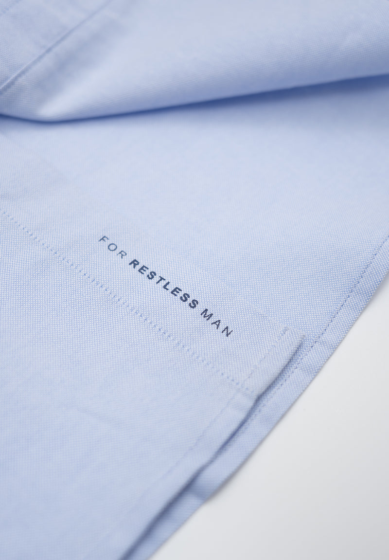 Camisa Oxford Celeste