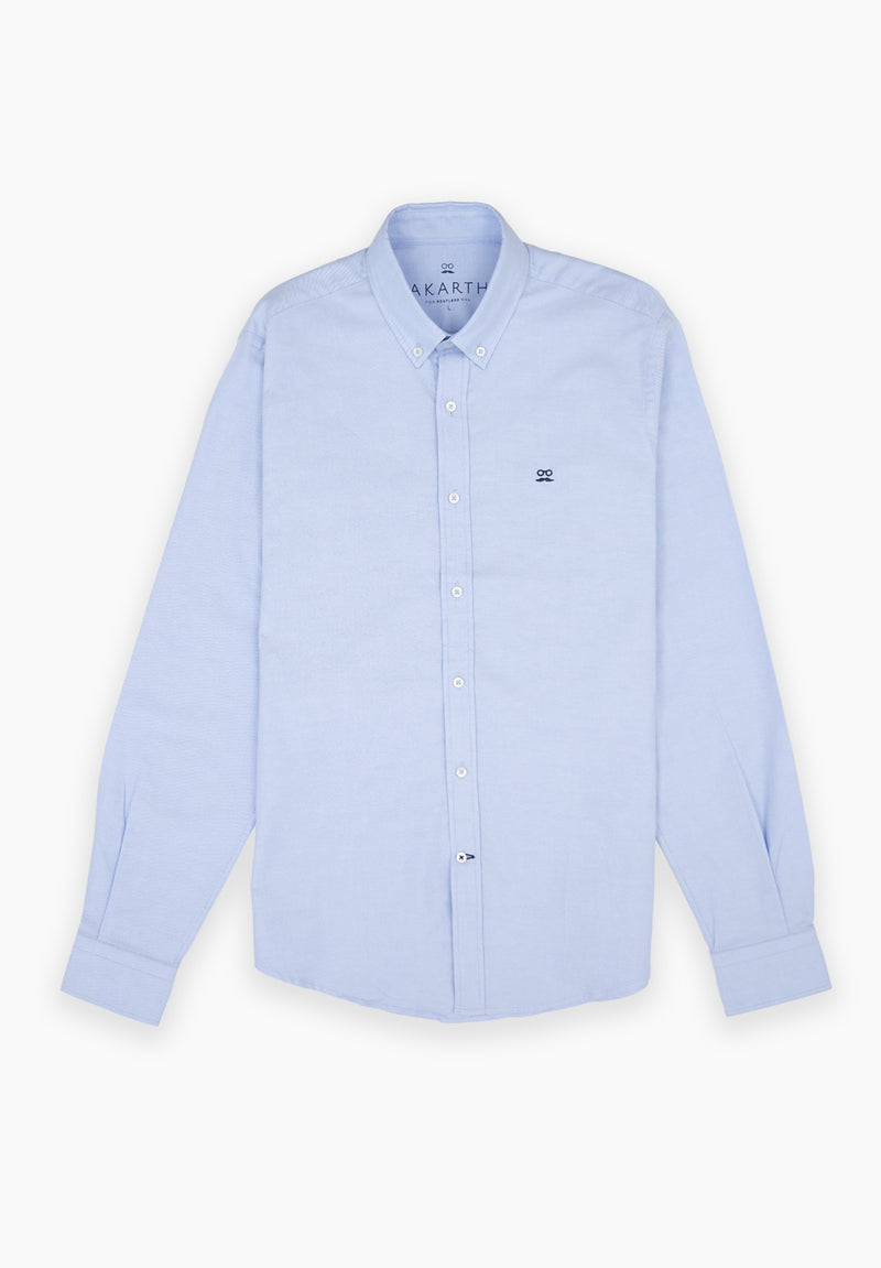 Camisa Oxford Celeste