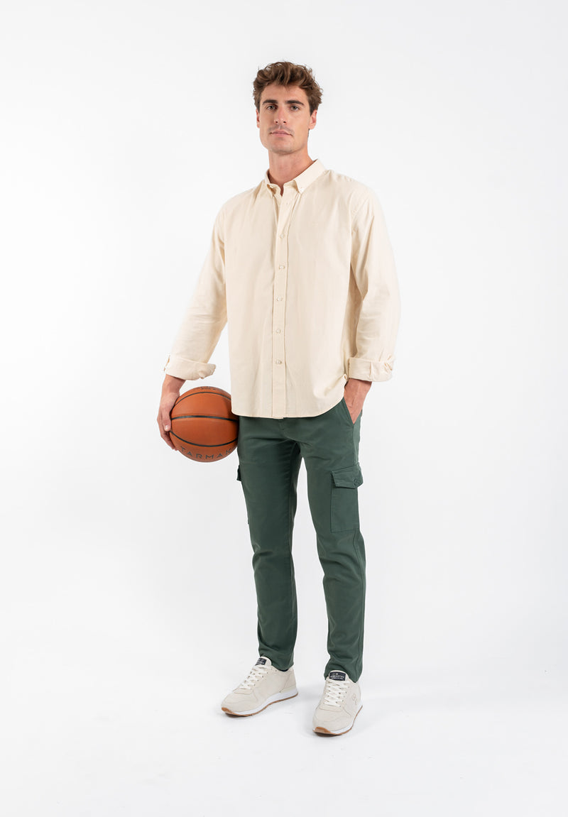 Sobrecamisa Pana Cuello Italiano Piedra