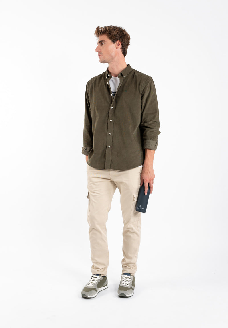 Sobrecamisa Pana Cuello Italiano Kaki