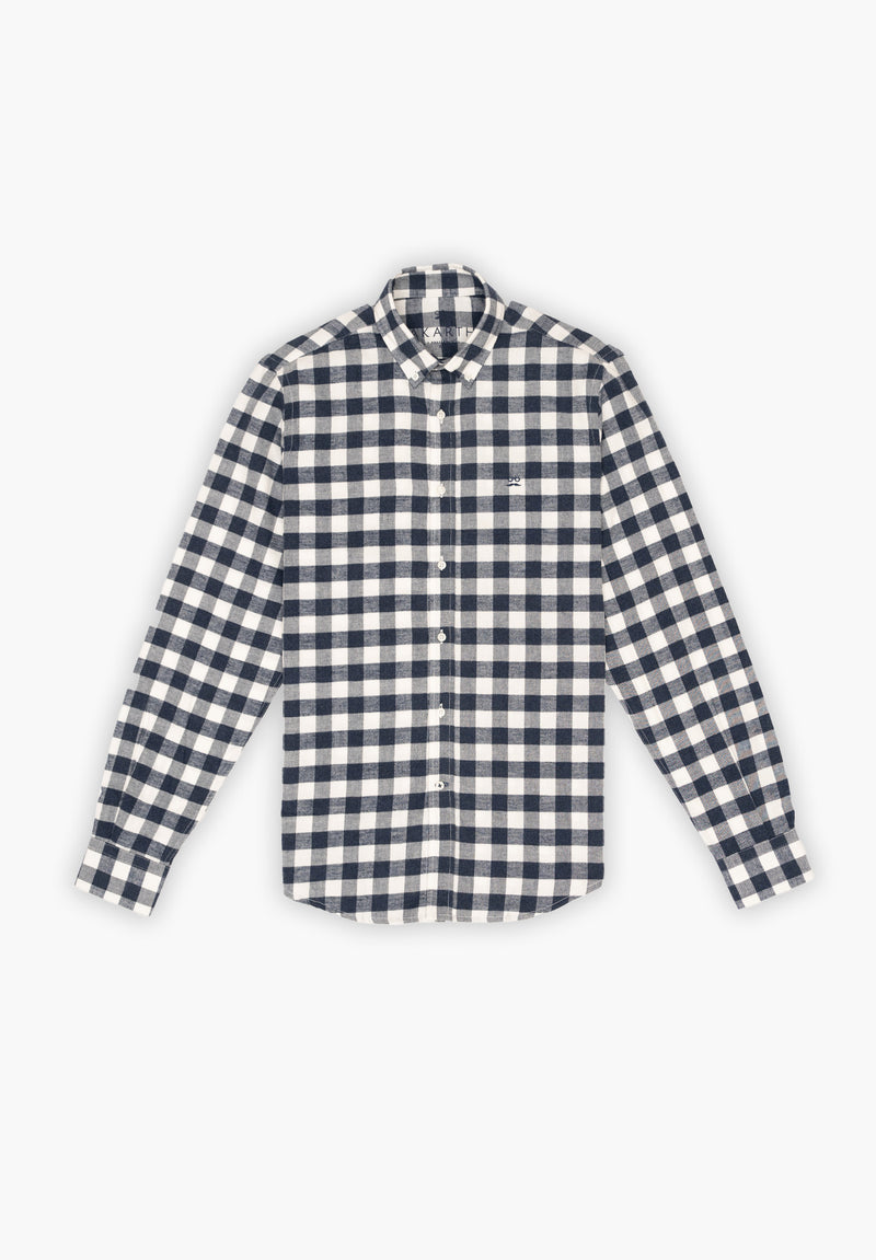 Camisa Cuadros Hockey Marino