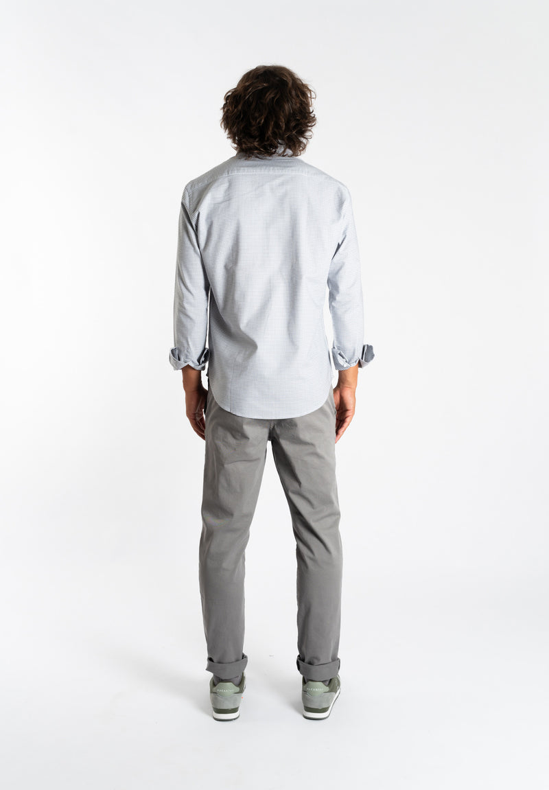 Camisa Cuadros Taxi Gris Ceniza