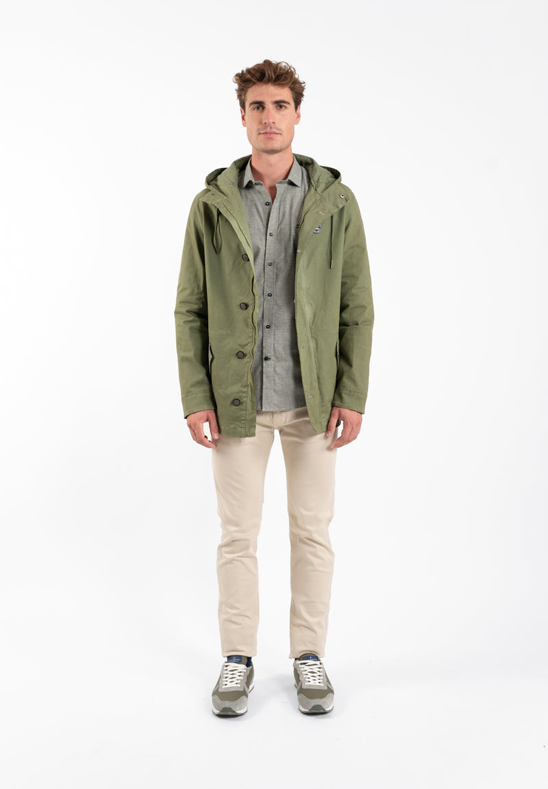 Chaqueta PPT Botón Kaki