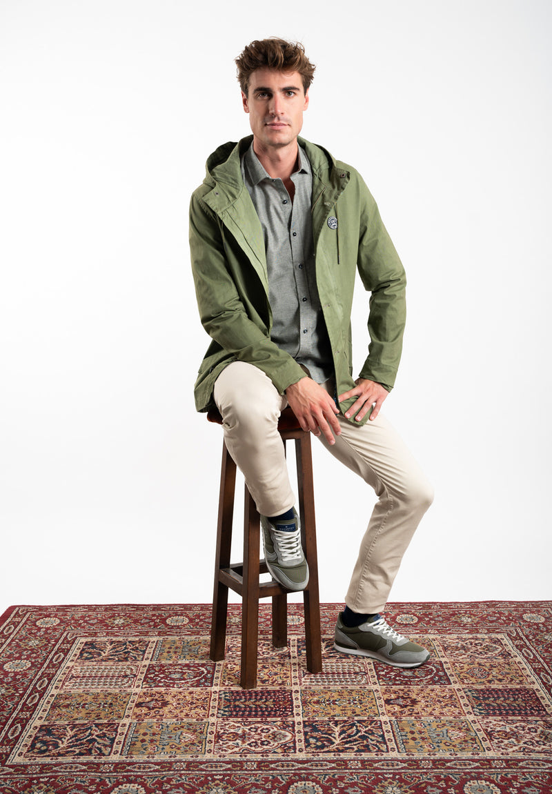 Chaqueta PPT Botón Kaki