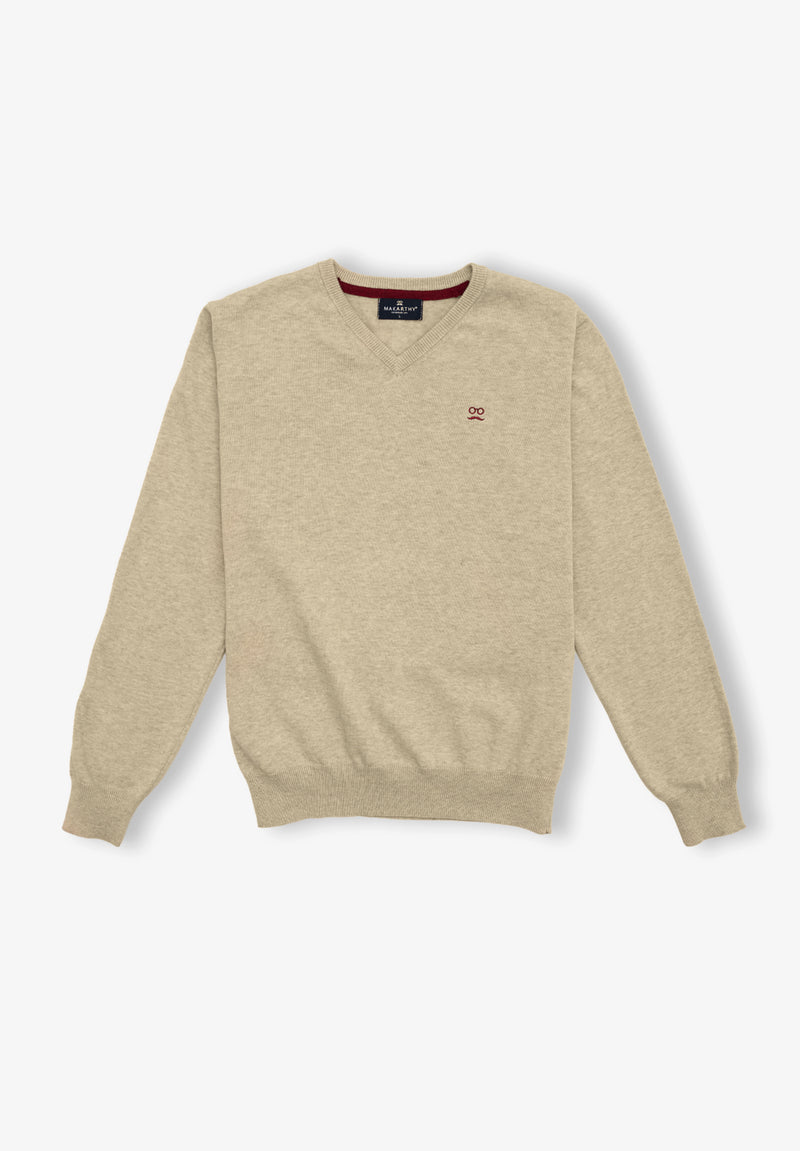 Jersey Cuello Pico Piedra