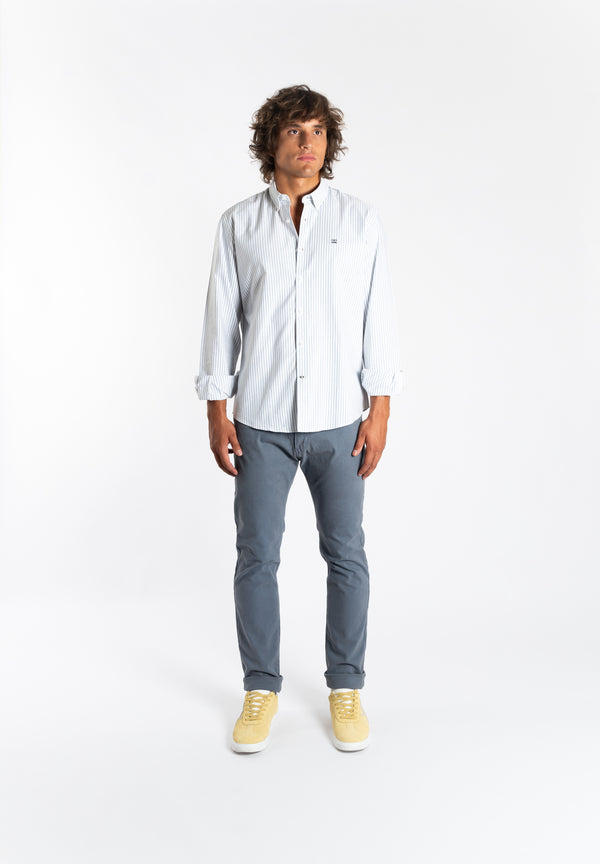 Pantalón Cinco Bolsillos Azul Grisáceo