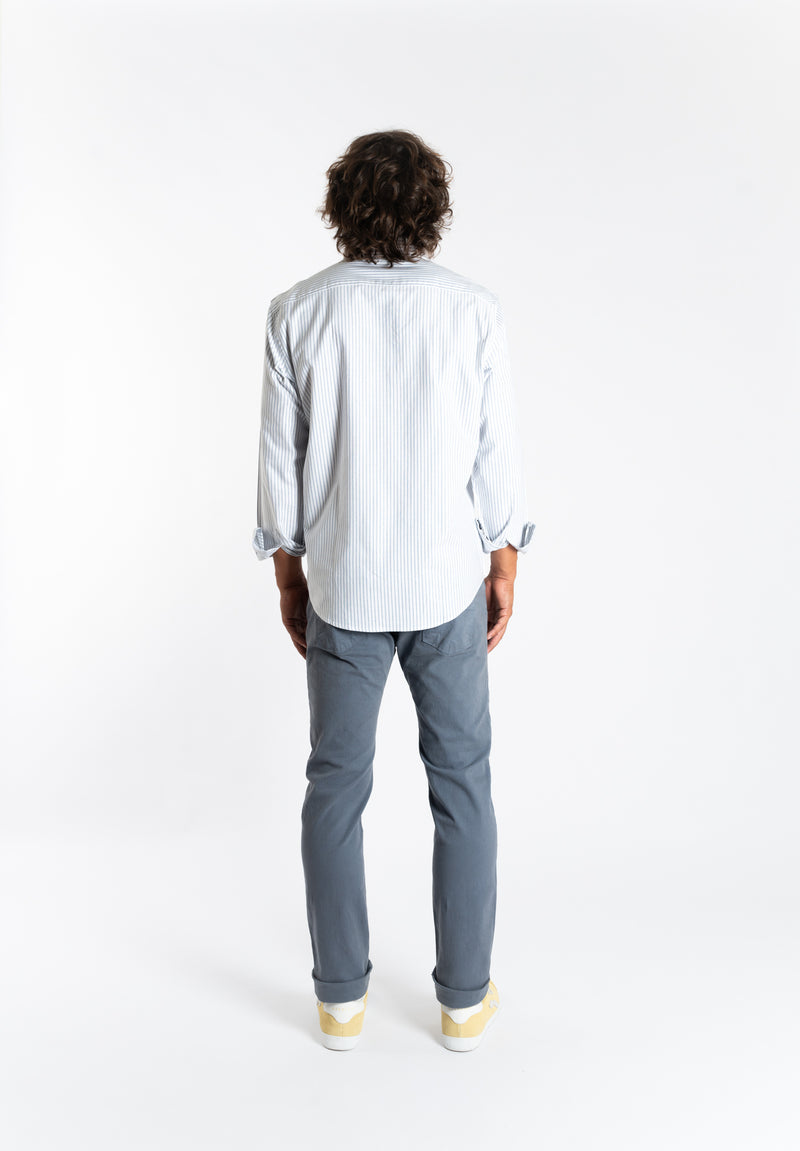 Pantalón Cinco Bolsillos Azul Grisáceo