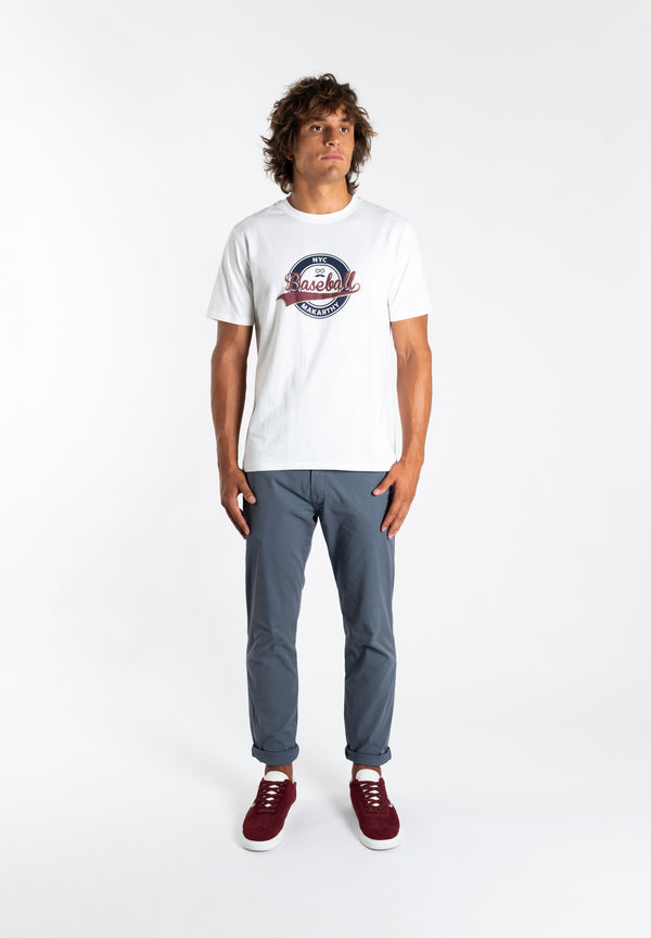 Pantalón Comfort Azul Grisáceo