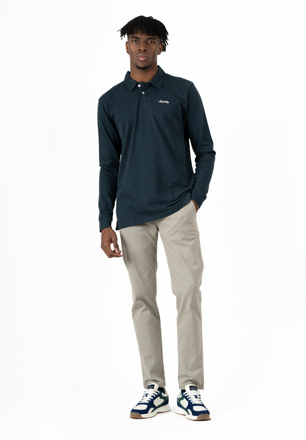 Polo M/L Makarthy Azul Petróleo