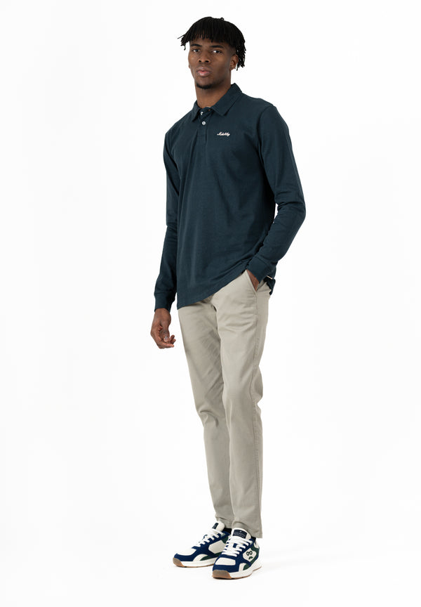 Polo M/L Makarthy Azul Petróleo