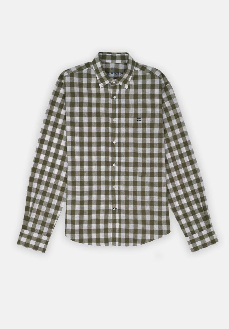 Camisa Sunset Cuadros Verde Velvet