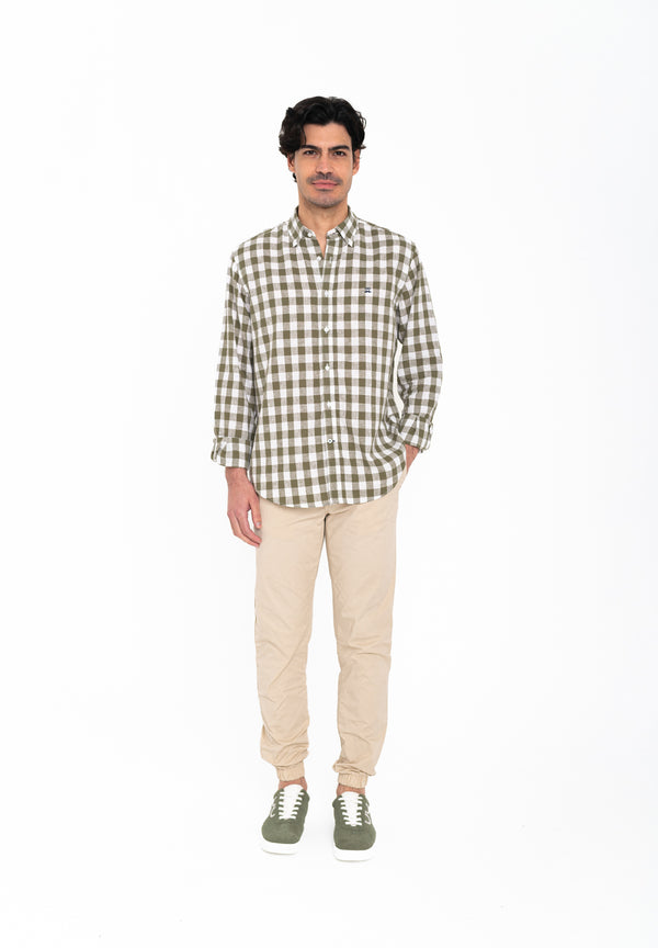 Camisa Sunset Cuadros Verde Velvet