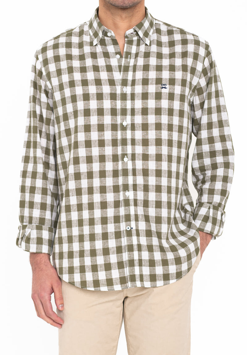 Camisa Sunset Cuadros Verde Velvet