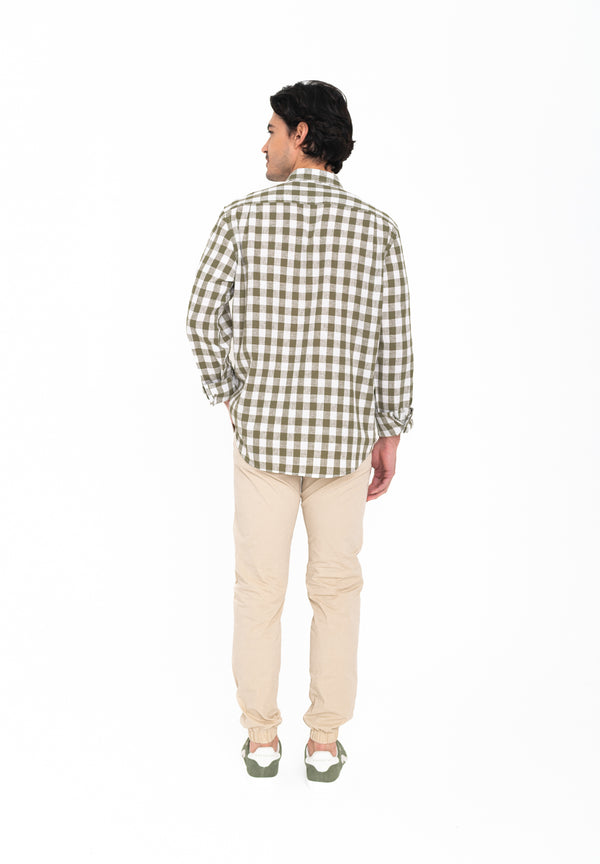 Camisa Sunset Cuadros Verde Velvet