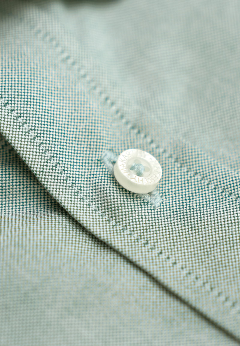 Camisa Manga Larga Oxford Verde Hierba