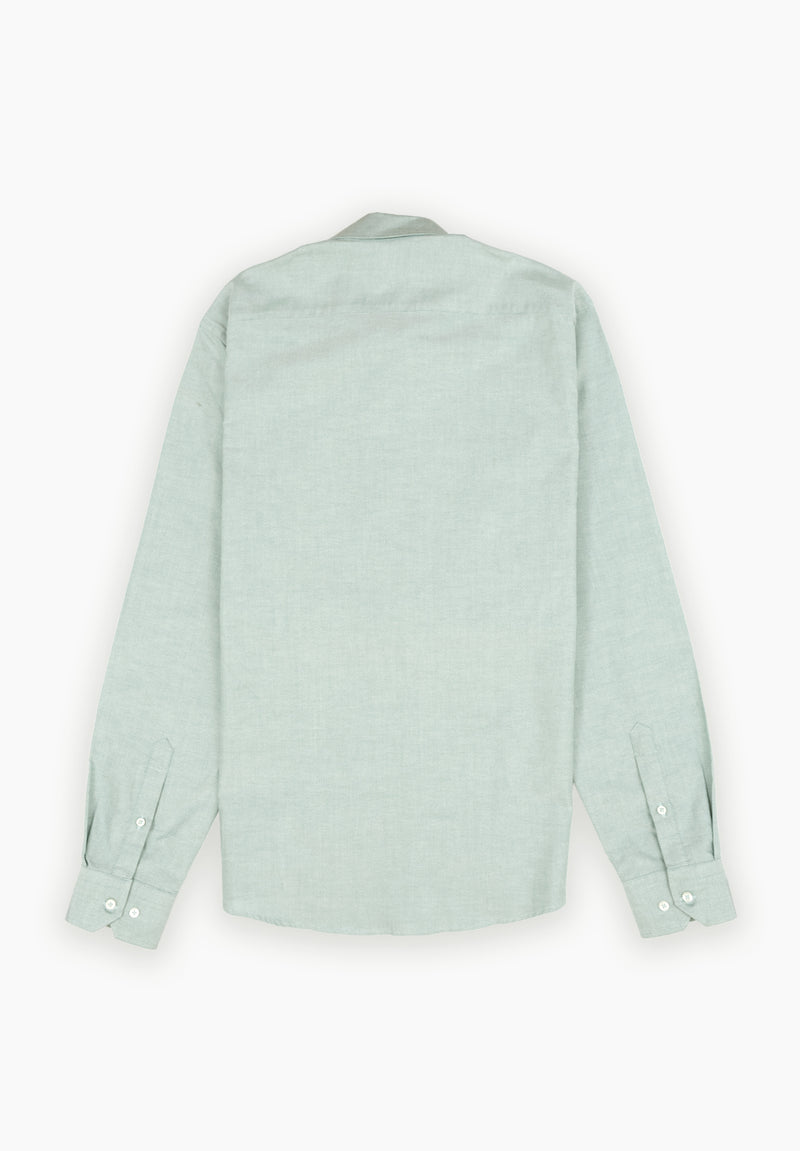 Camisa Manga Larga Oxford Verde Hierba