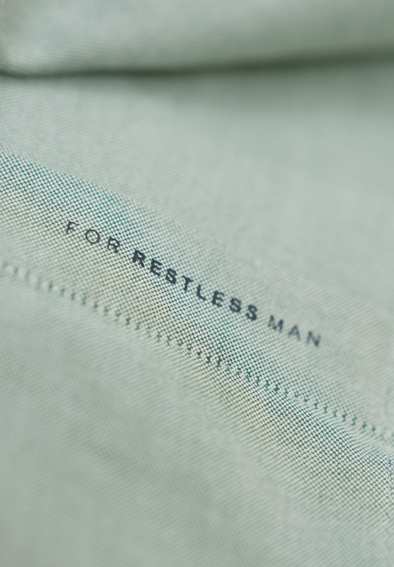 Camisa Manga Larga Oxford Verde Hierba