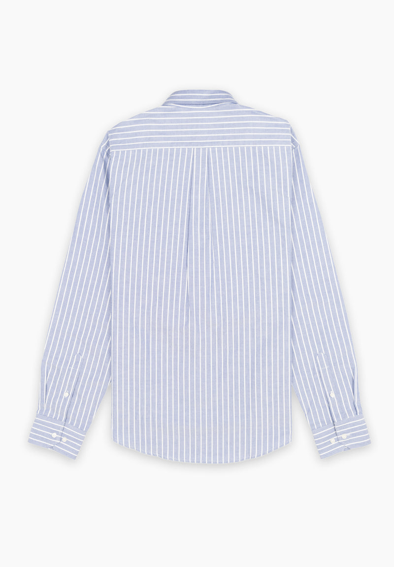Camisa Manga Larga Rayas Light Marino