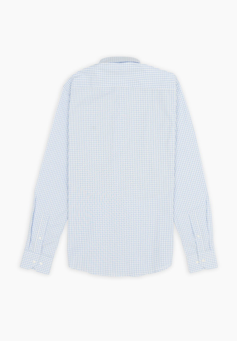 Camisa Manga Larga Regata Vichy Azul niebla