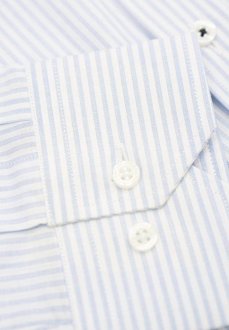 Camisa Manga Larga Regata Rayas Azul Niebla