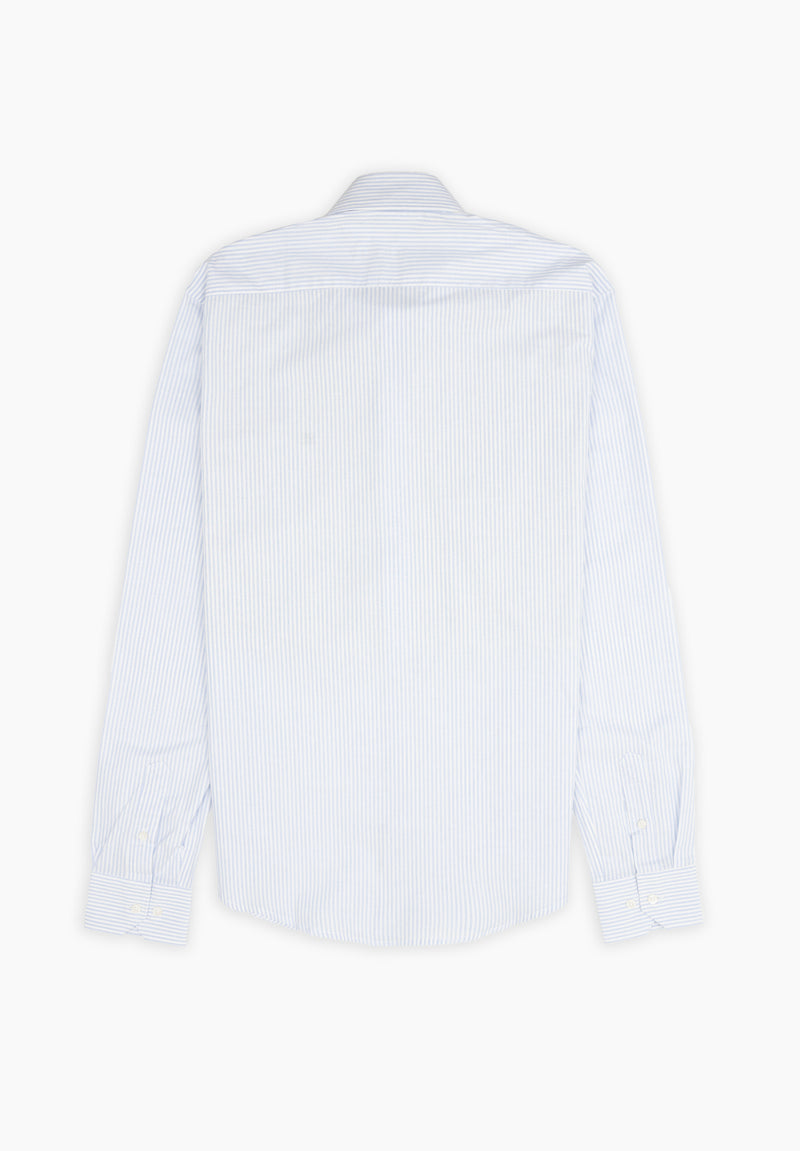Camisa Manga Larga Regata Rayas Azul Niebla