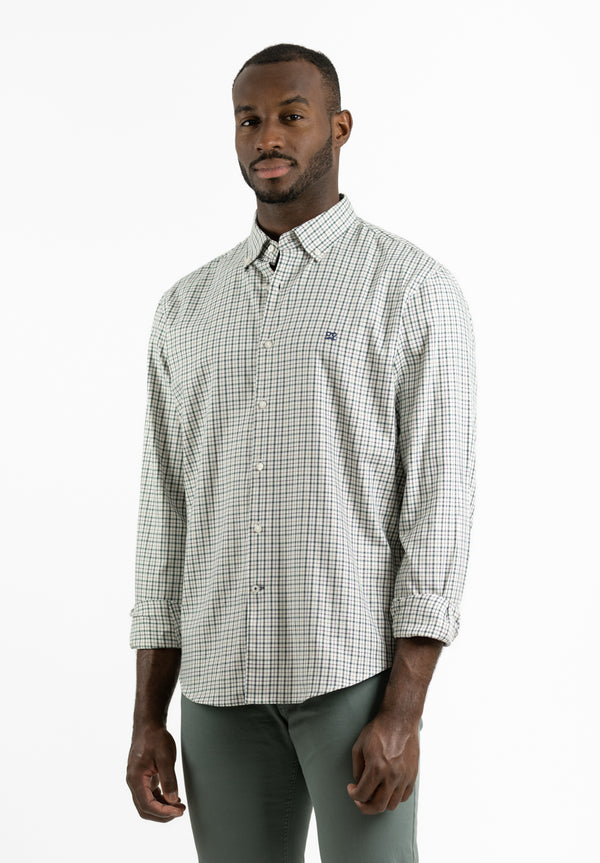 Camisa Cuadros Tartán Verde Hierba