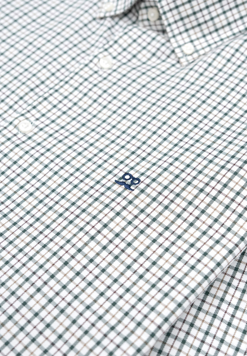 Camisa Cuadros Tartán Verde Hierba