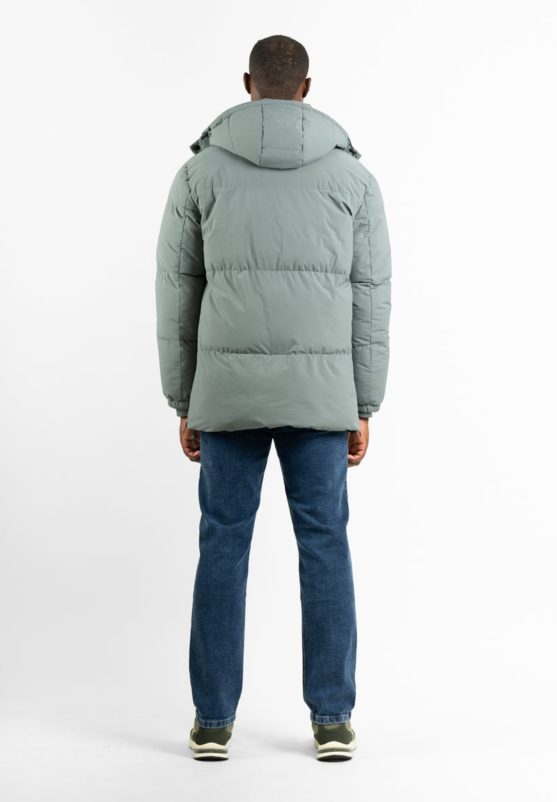 Parka Cremalleras Sage