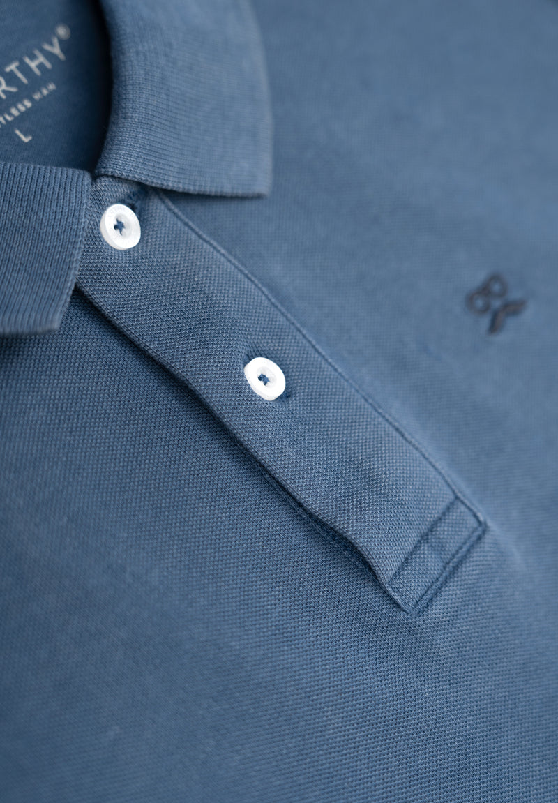 Polo Clásico Manga Corta Restless Soft Royal