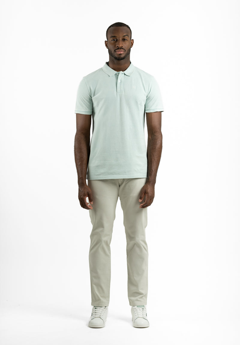 Polo Clásico Manga Corta Restless Soft Agua Marina