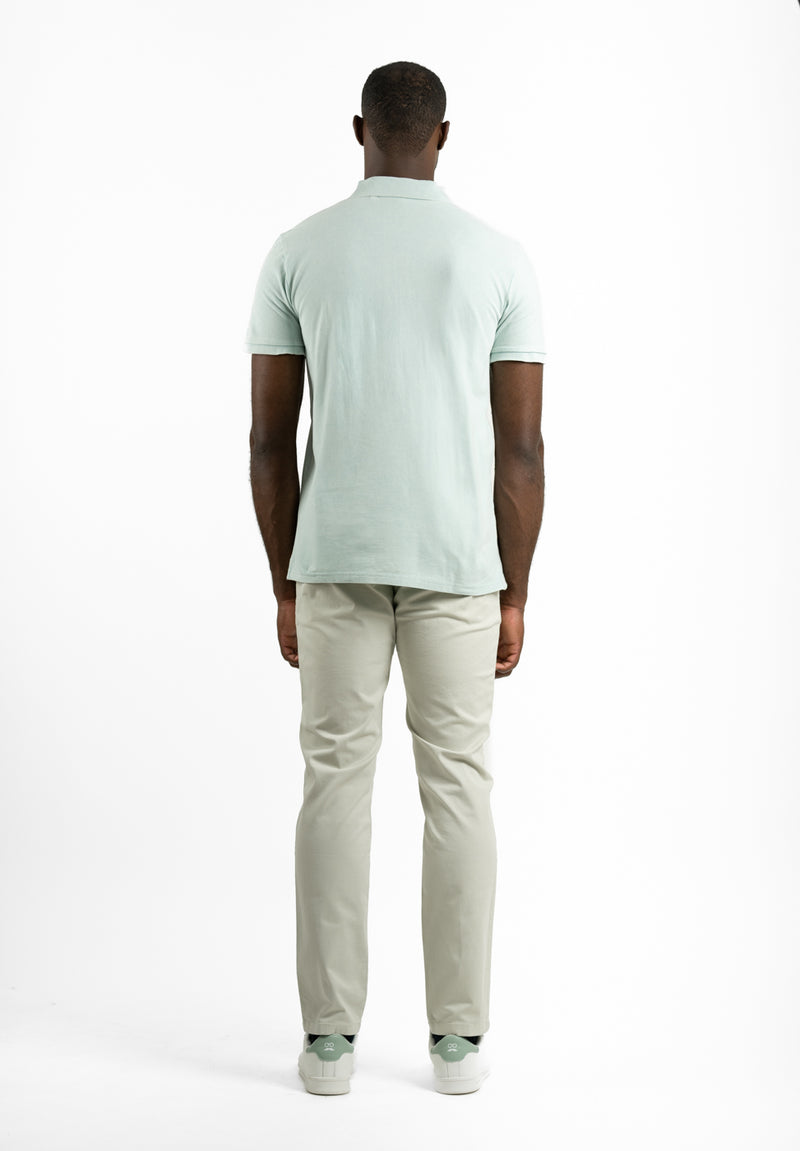 Polo Clásico Manga Corta Restless Soft Agua Marina