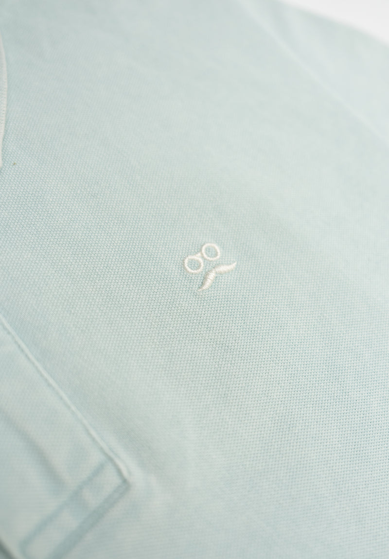 Polo Clásico Manga Corta Restless Soft Agua Marina