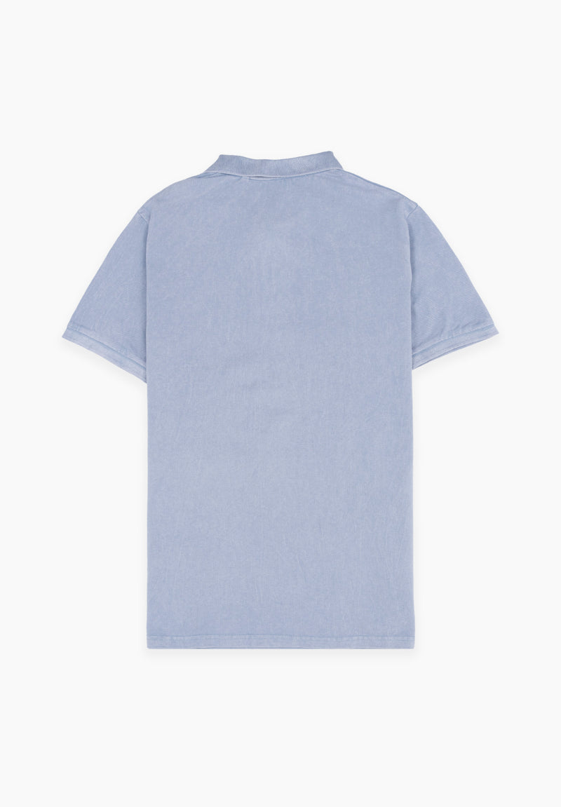 Polo Clásico Manga Corta Restless Soft Azul Niebla