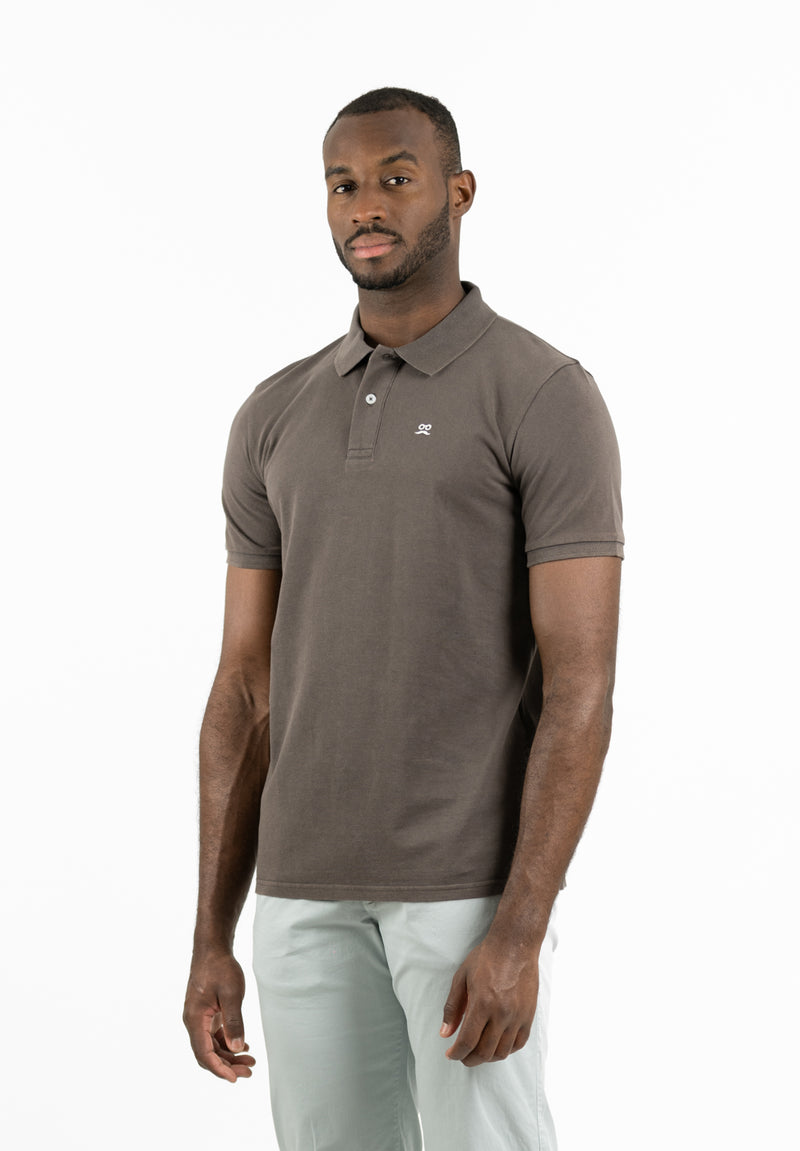 Polo Clásico Manga Corta Restless Soft Carbón