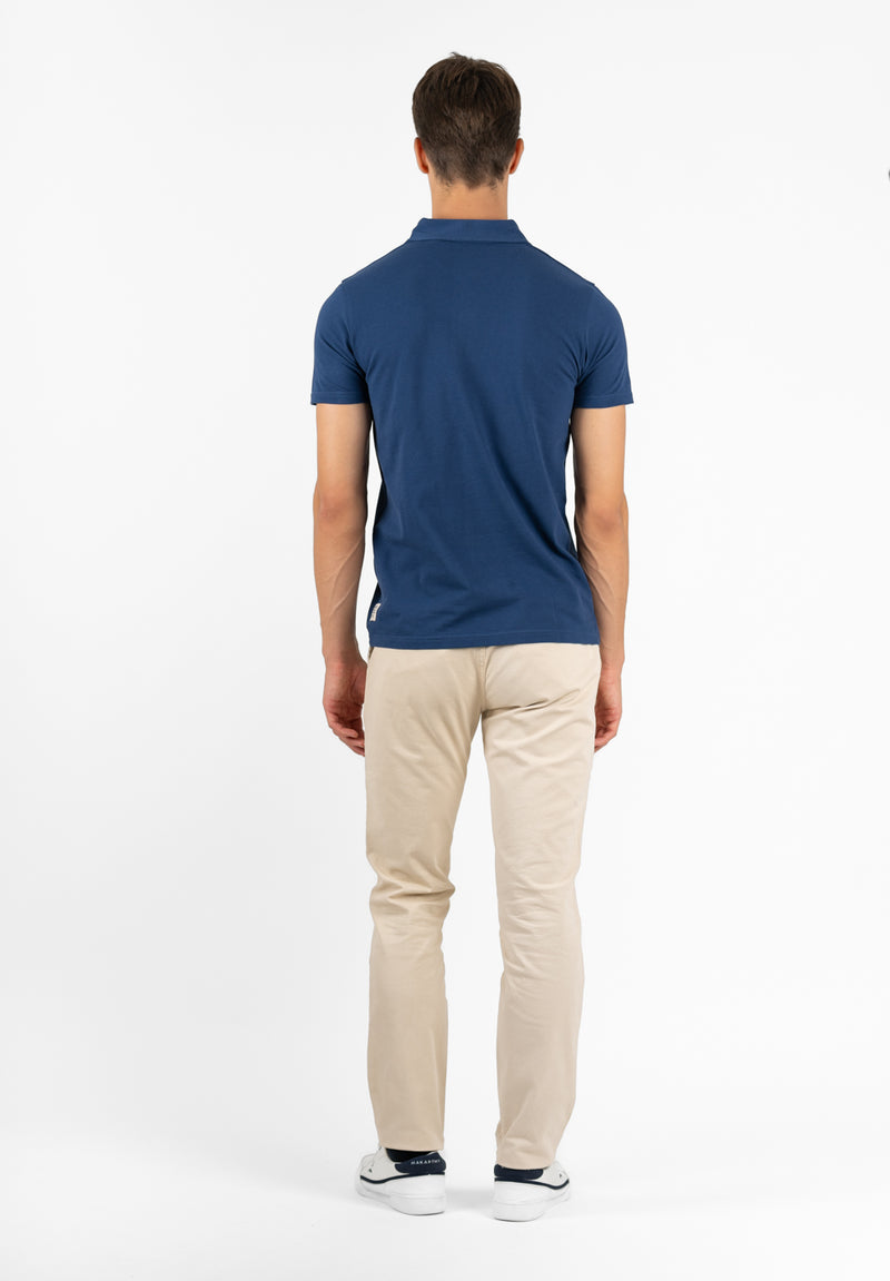 Polo Clásico Manga Corta Delavado Sarga Dark Blue