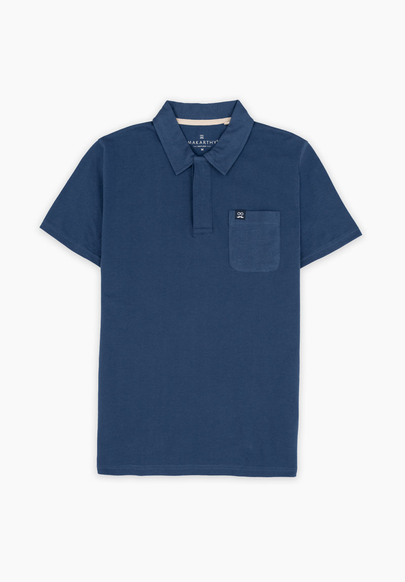 Polo Clásico Manga Corta Delavado Sarga Dark Blue