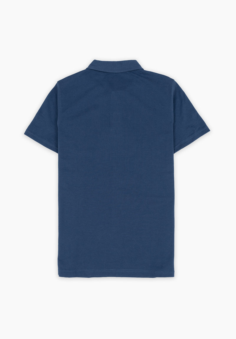 Polo Clásico Manga Corta Delavado Sarga Dark Blue