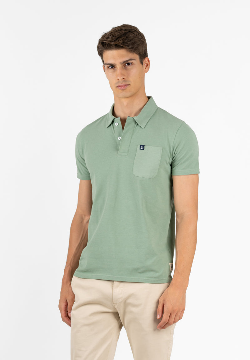 Polo Manga Corta Delavado Sarga Salvia