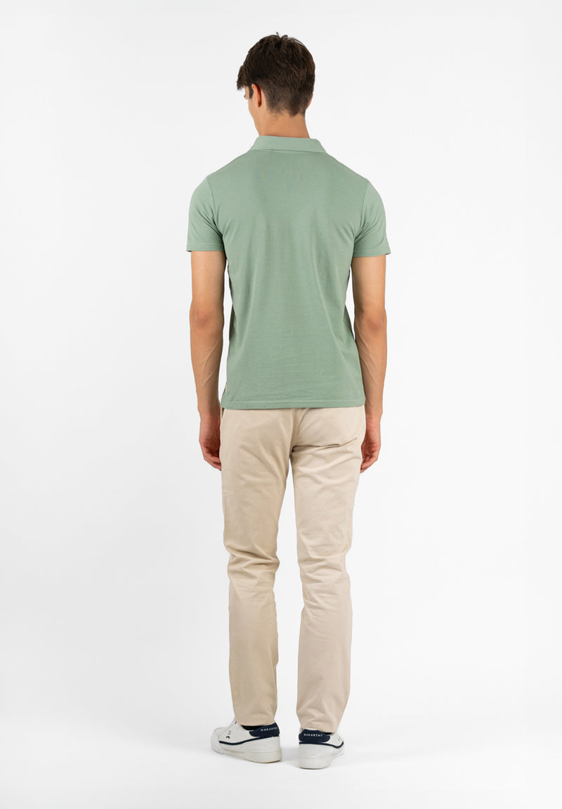 Polo Manga Corta Delavado Sarga Salvia