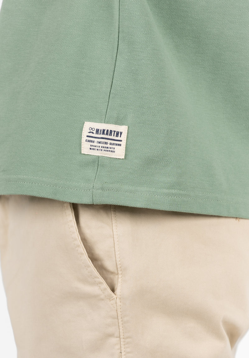 Polo Manga Corta Delavado Sarga Salvia