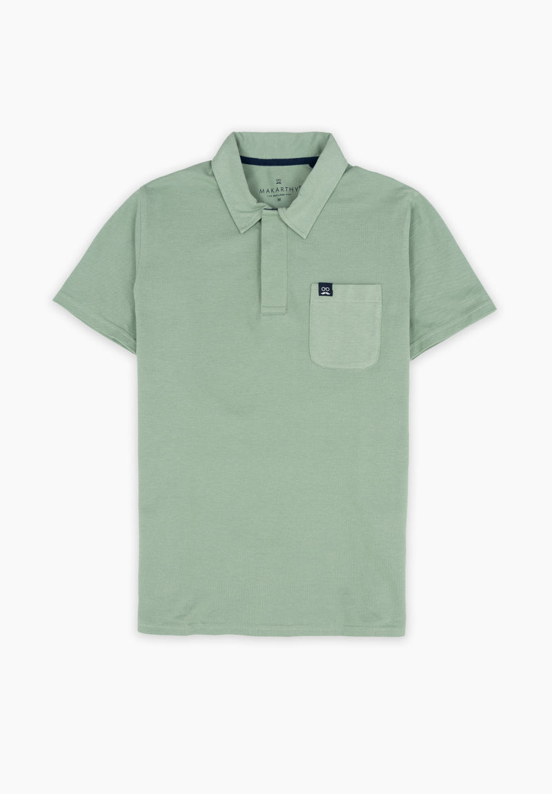 Polo Manga Corta Delavado Sarga Salvia