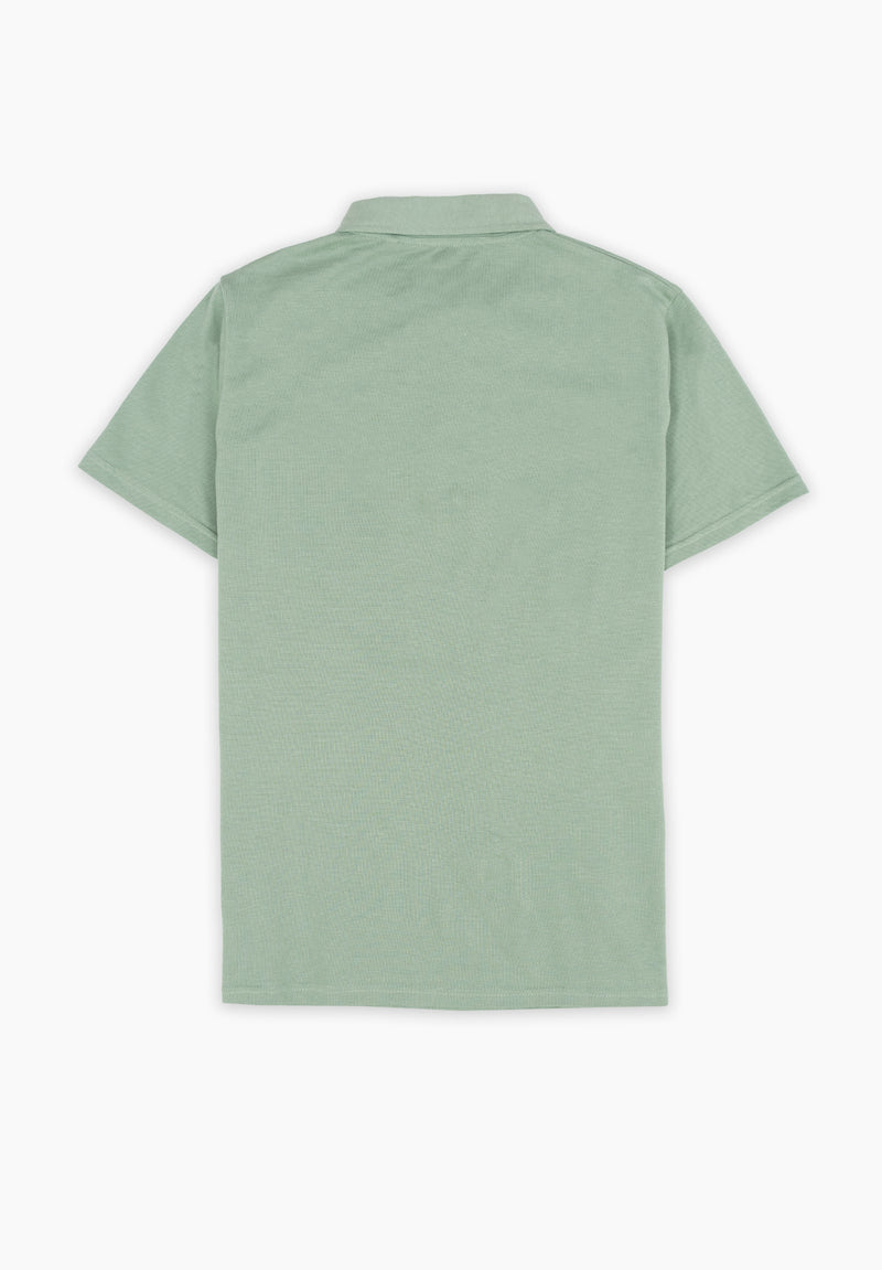 Polo Manga Corta Delavado Sarga Salvia
