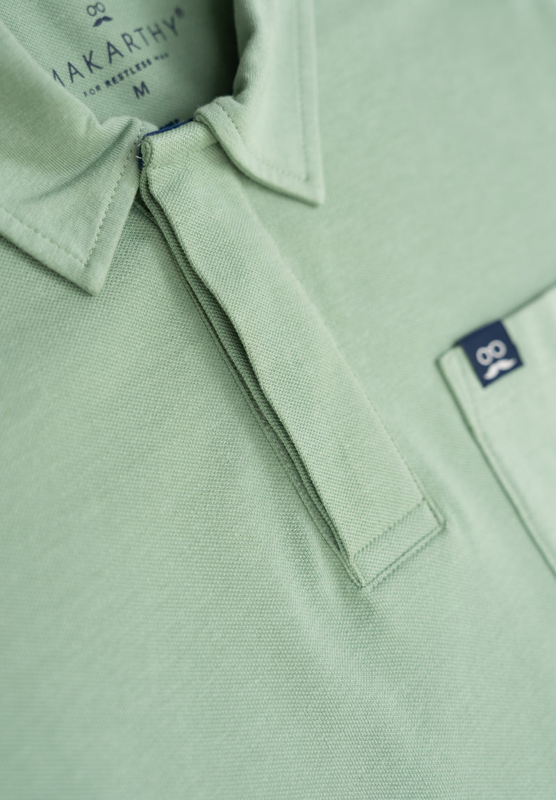 Polo Manga Corta Delavado Sarga Salvia