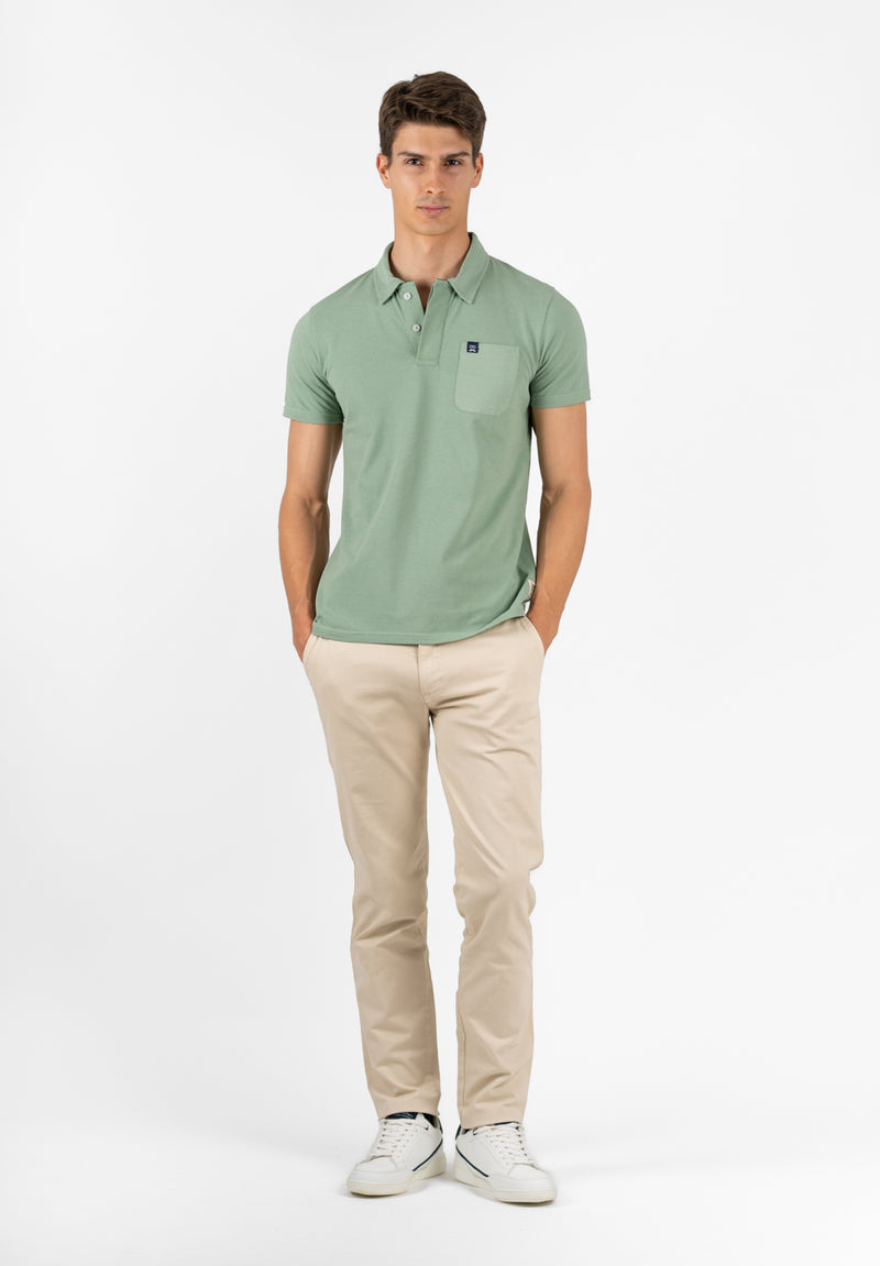 Polo Manga Corta Delavado Sarga Salvia