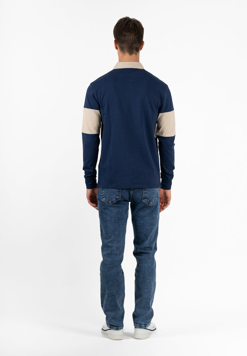 Polo Clásico Manga Larga Club Marino