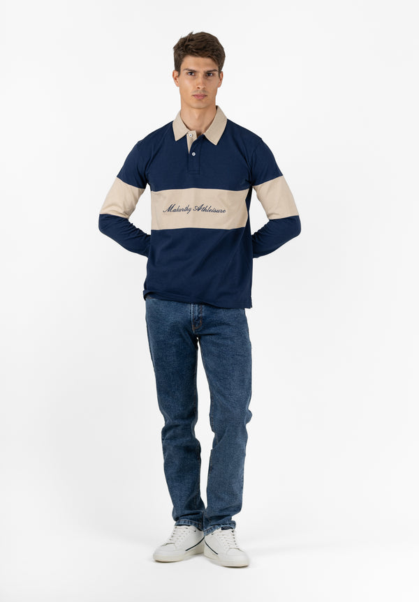 Polo Clásico Manga Larga Club Marino