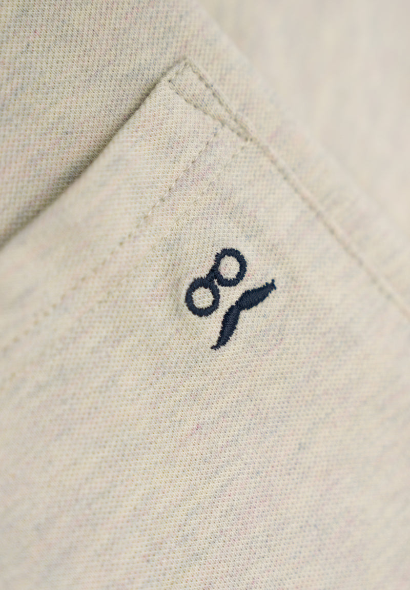 Polo Clásico Manga Corta Flamé Piedra